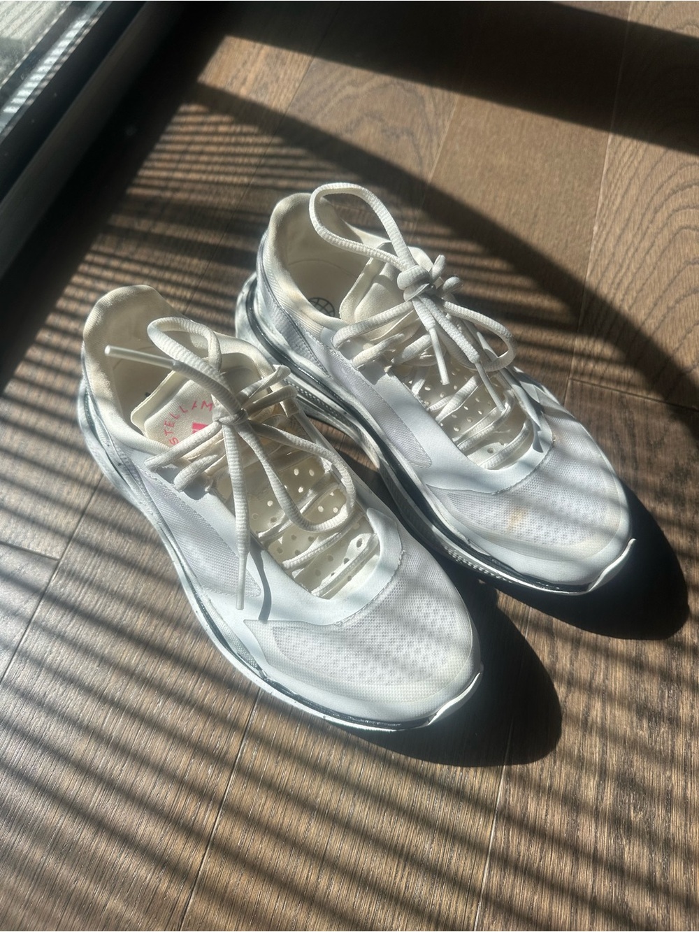 Adidas by Stella McCartney White and Black Women's Athletic Sneakers